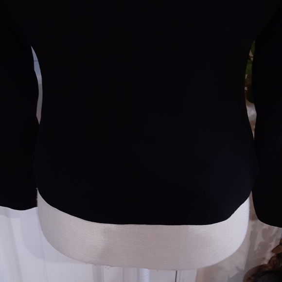 MAGGY LONDON, Blk, 3 Button, Polyester Blazer, Size 4 - Picture 8 of 11